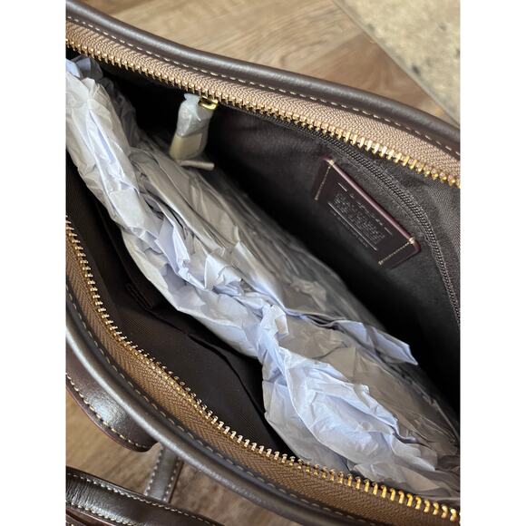 Coach F58285 Outline Signature File Bag Crossbody Khaki Brown Discontinued - Picture 9 of 10